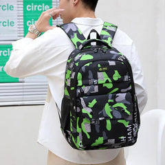 Adjustable Unisex Backpack Multipurpose School Bag Smooth Zipper