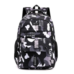 Adjustable Unisex Backpack Multipurpose School Bag Smooth Zipper