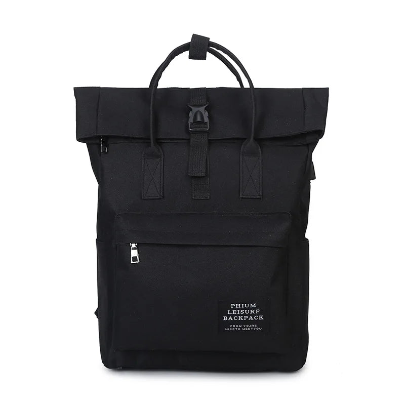 Unisex Laptop Backpack USB Charging Casual Travel Bag