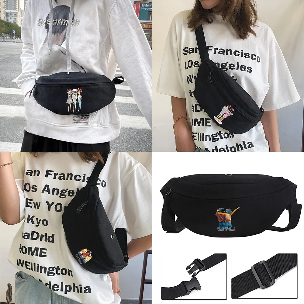 Unisex Banana Waist Bag Shoulder Bag Multifunctional Chest Bag