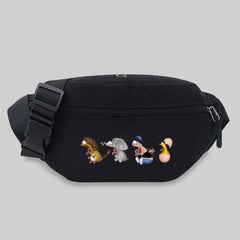 Unisex Cartoon Waist Bag Messenger Chest Bag Sports Bum Bag