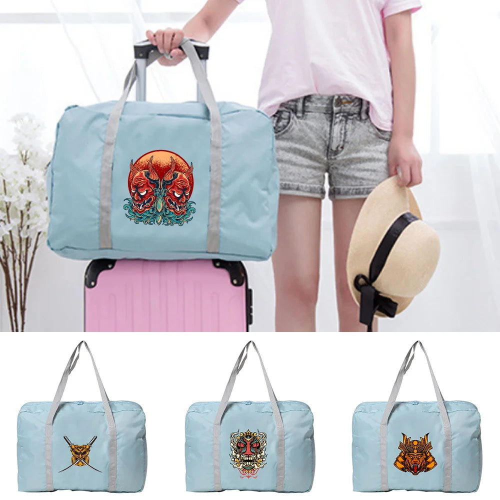 Large Capacity Travel Bag Folding Nylon Waterproof Hand Luggage Tote