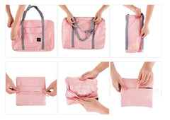 Waterproof Large Capacity Travel Bag for Women, Folding Nylon Handbags