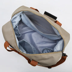 Large Capacity Travel Tote Bag Canvas Handbag Sports Shoulder Waterproof Duffle