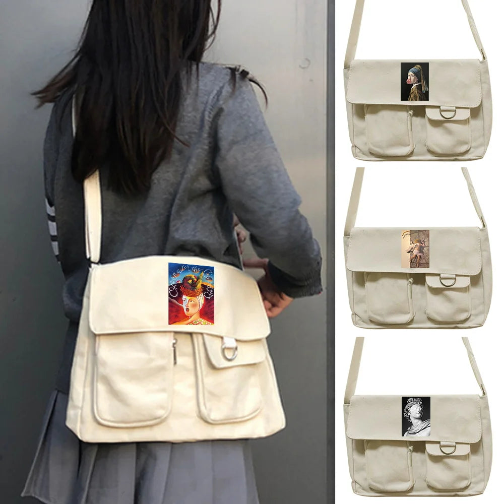Large Capacity Unisex Messenger Bag Crossbody Shoulder Bag