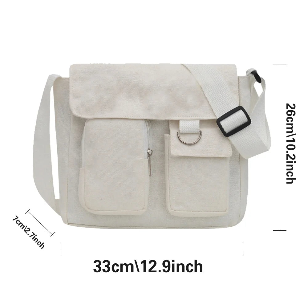 Large Capacity Unisex Messenger Bag Crossbody Shoulder Bag