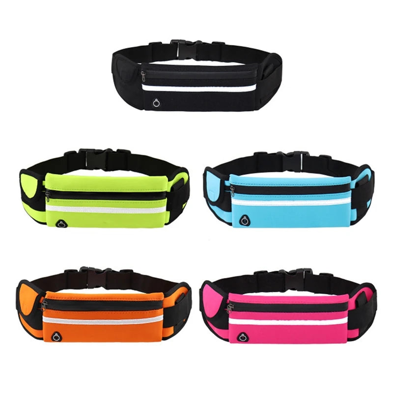 Reflective Running Waist Bag Waterproof Sports Gym Mobile Phone Bag