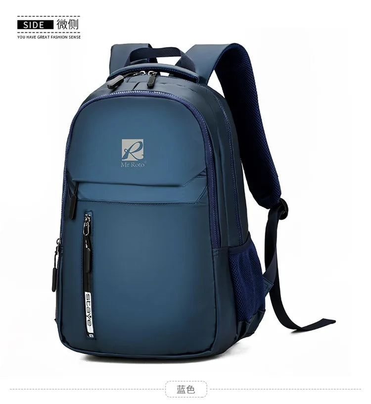 Unisex Waterproof Nylon Schoolbag Business Backpack