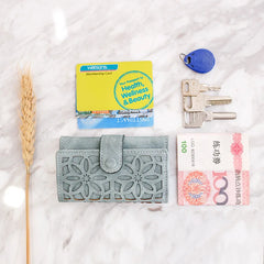 Unisex Scrub Keychain Hollow Pouch Purse Key Cover Bag