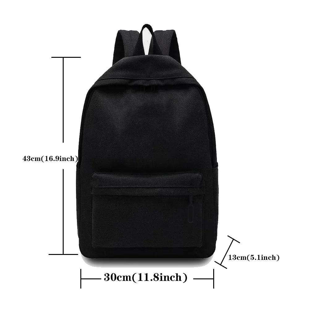 Solid Hiking Backpack Unisex Shoulder Backpack Casual