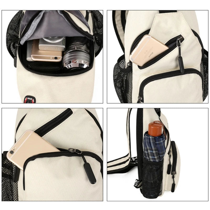 Small Sling Backpack Waterproof Crossbody Chest Bag