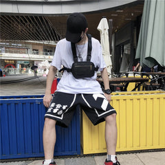 Unisex Streetwear Vest Chest Rig Hip Hop Pouch Bag