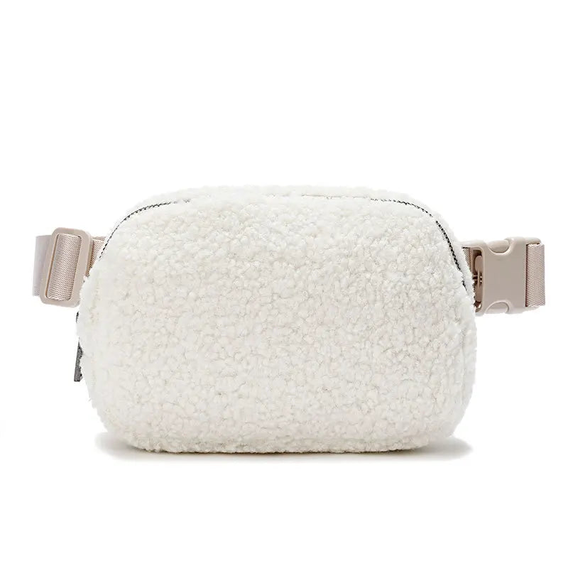 Unisex Velvet Waist Packs Outdoor Sports Brushed Chest Bag