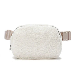 Unisex Velvet Waist Packs Outdoor Sports Brushed Chest Bag