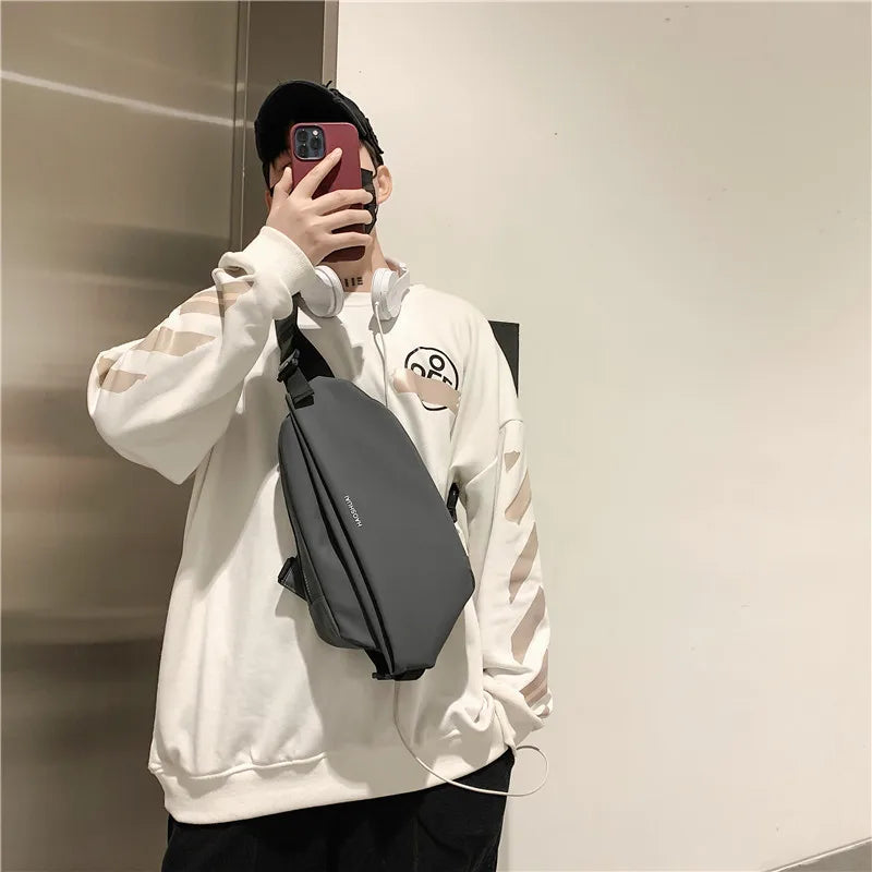 Unisex Waterproof Waist Bag Sports Gym Chest Cross Body Bag