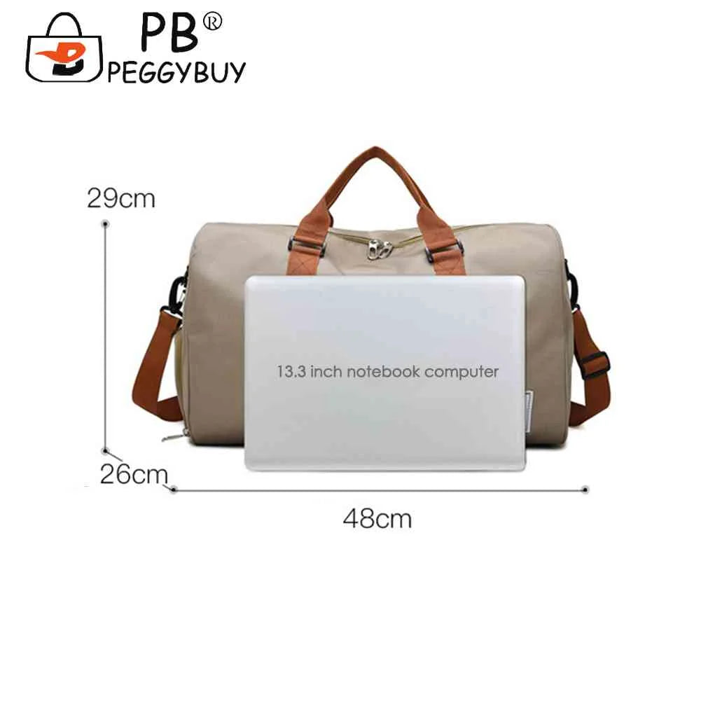 Unisex Women Shoulder Bag Large Capacity Weekend Overnight Bag