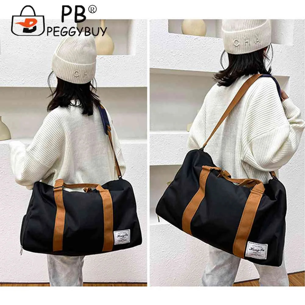 Unisex Women Shoulder Bag Large Capacity Weekend Overnight Bag