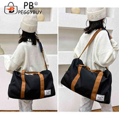 Unisex Women Shoulder Bag Large Capacity Weekend Overnight Bag