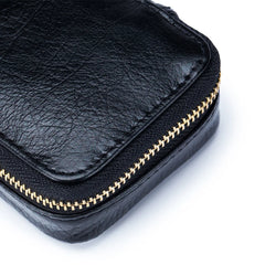 Unistybag Lipstick Bag Leather Makeup Case Mini Purse Women Cosmetic Bag Mirror