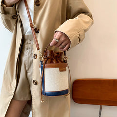 Unistybag Shoulder Bag Retro Crossbody Bags for Women Bag PU Leather Bucket Hand