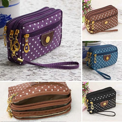 Universal Large Wallet Women Mobile Phone Bag Outdoor Arm Shoulder Cover Case