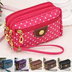 Universal Large Wallet Women Mobile Phone Bag Outdoor Arm Shoulder Cover Case