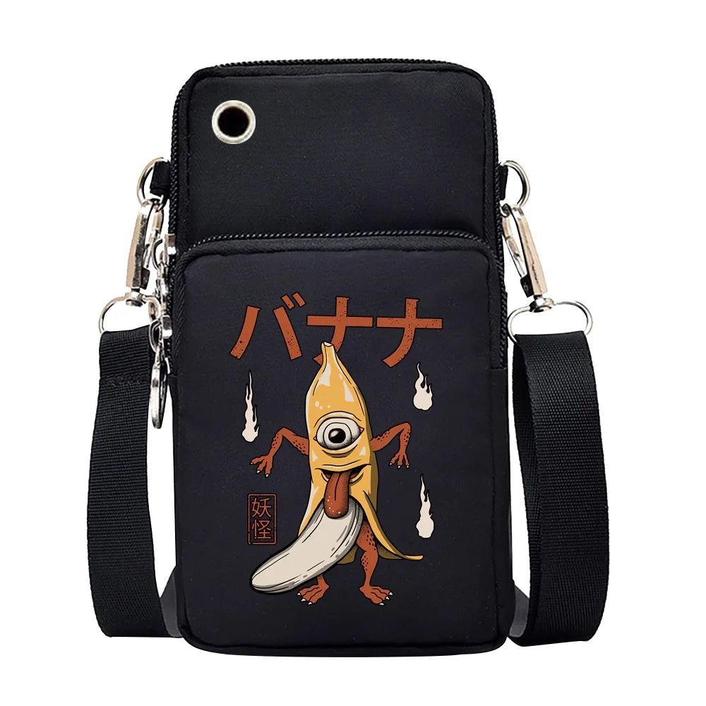 Monster Theme Universal Cell Phone Bag Case for Women