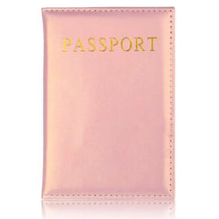 Pink Pu Leather Passport Cover Lovely Girl Case