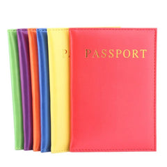 Pink Pu Leather Passport Cover Lovely Girl Case