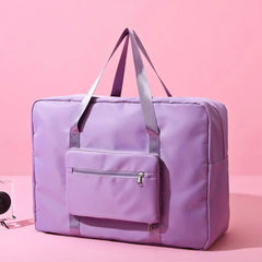 Expandable Bottom Travel Duffel Bag Soft Tote Bag