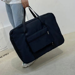 Expandable Bottom Travel Duffel Bag Soft Tote Bag