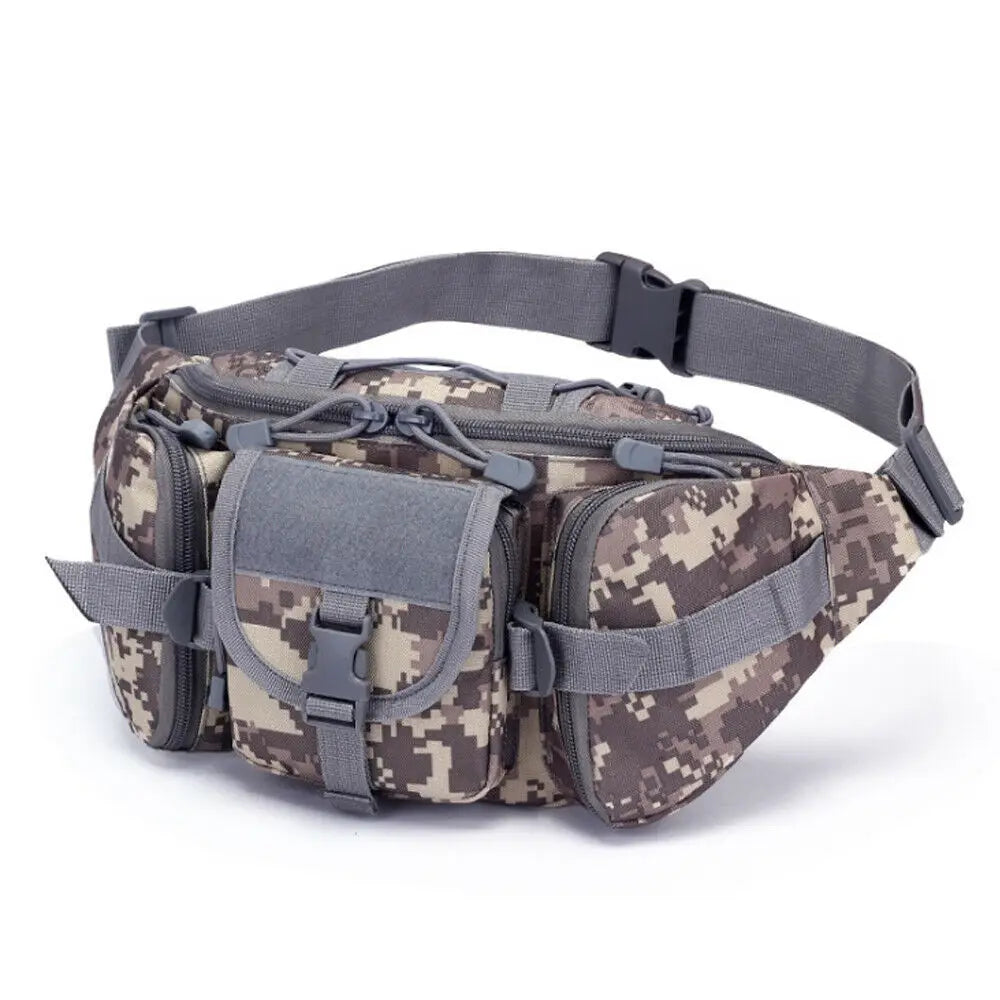 Tactical Waist Pack Outdoor Bag Pouch Camping Hiking Bottle