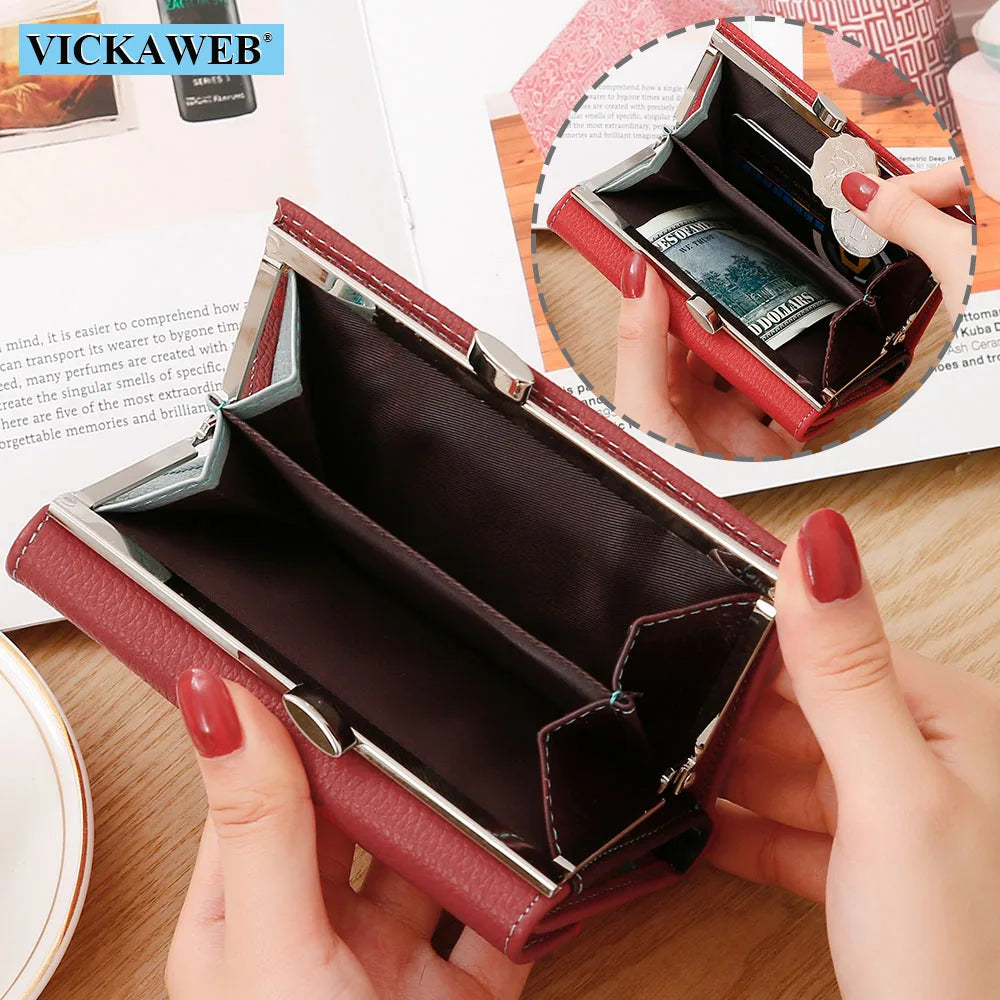 Colorful Leather Female Purse Womens Wallets Ladies Money Purses