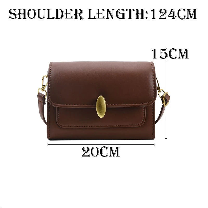 Women's PU Leather Crossbody Bag with Handle