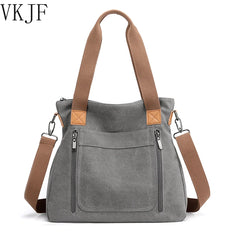 Women's Canvas Crossbody Bag Top-Handle Totes