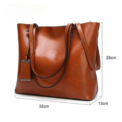 Valenkuci Soft Pu Leather Shoulder Bags Casual Totes Bag