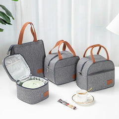 Portable Insulation Bag Aluminum Foil Thickened Retain Freshness Lunchbox Bags