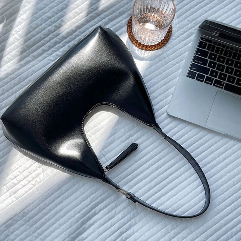 Women's PU Leather Shopping Bag Casual Shoulder Pouch
