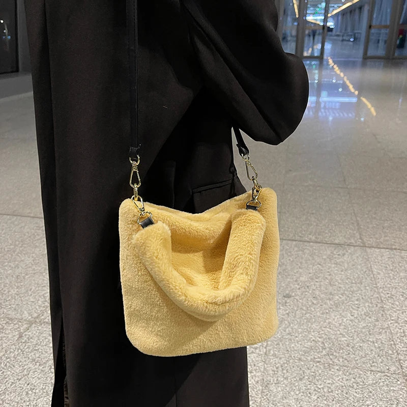 Soft Felt Women's Handbag Large Capacity Shopper Tote