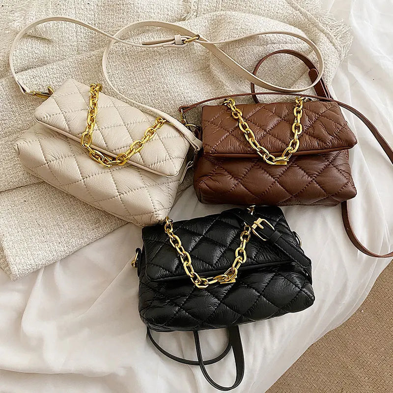 Ladies Soft Leather Style Shoulder Bag