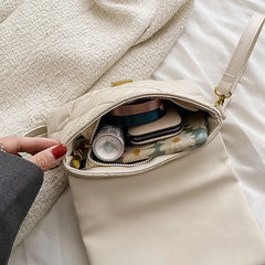Ladies Soft Leather Style Shoulder Bag