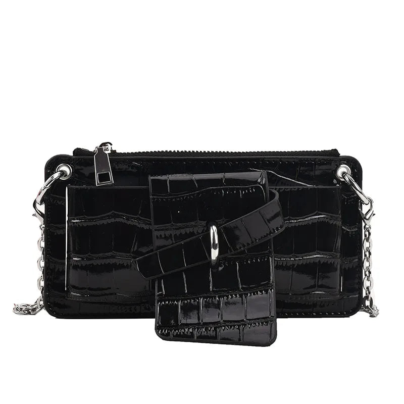Women's Pu Leather Small Messenger Shoulder Bag