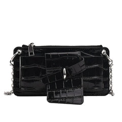 Women's Pu Leather Small Messenger Shoulder Bag