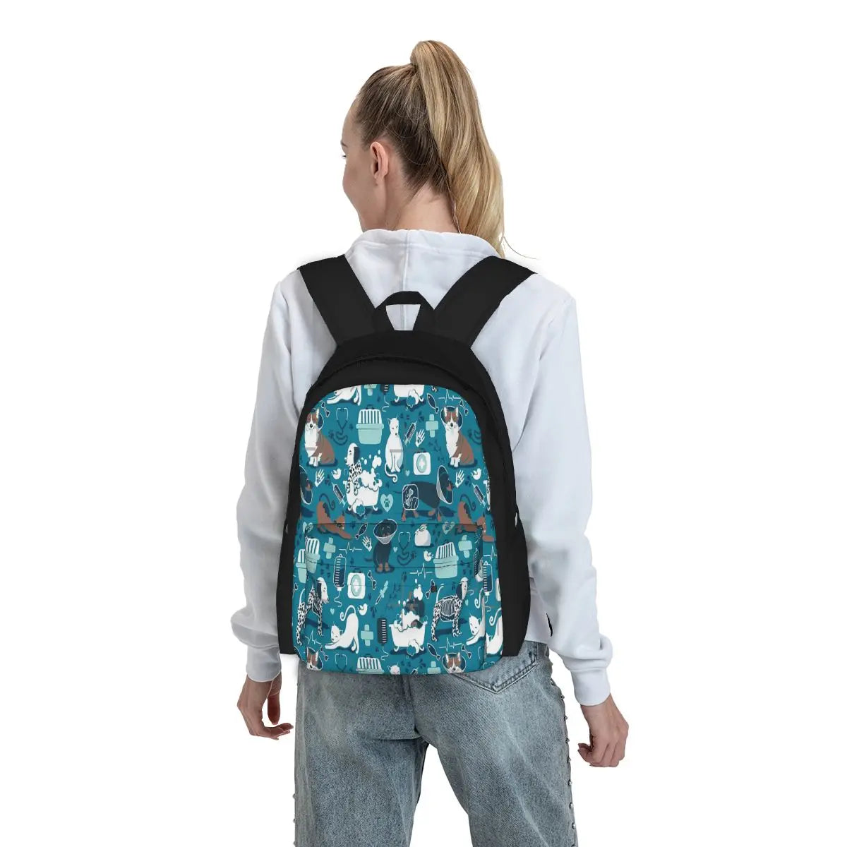 Vet Med Happy & Healthy Backpacks Men's Backpacks Bags For Women Backpack