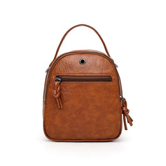 Vintage Bucket Shoulder Bags Crossbody Female PU Leather Small Handbag Purse