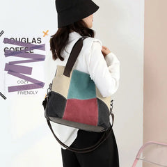Vintage Canvas Women Messenger Bags Crossbody Women's Shoulder Bag