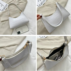 Vintage Casual Women's PU Leather Chain Tote Bags