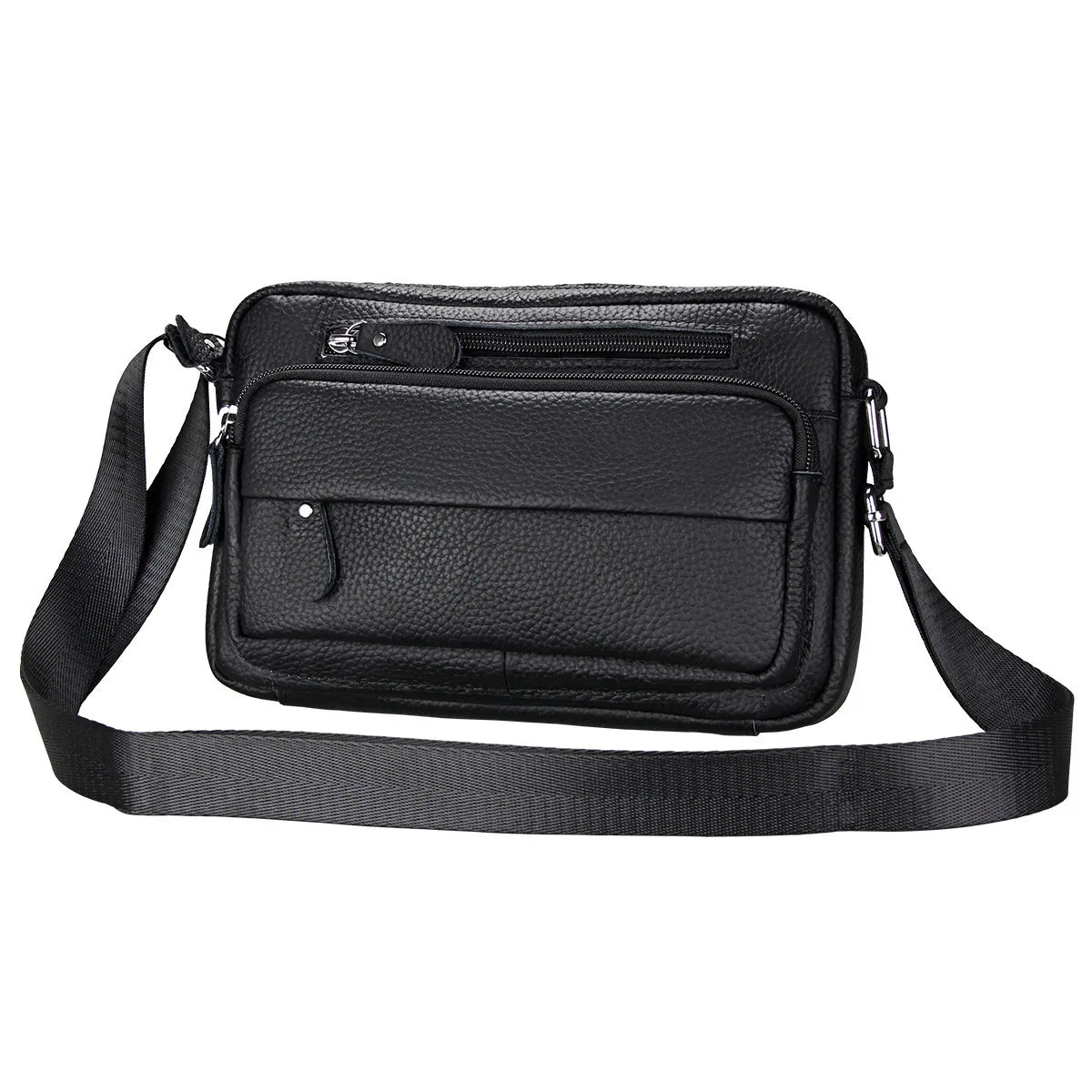 Vintage Cow Leather Messenger Bag Business Handbag