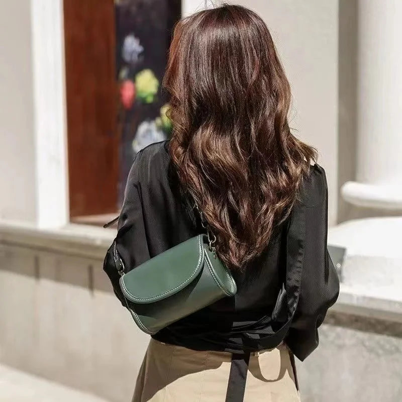 Vintage Leather Cell Phone Crossbody Shoulder Bag Messenger