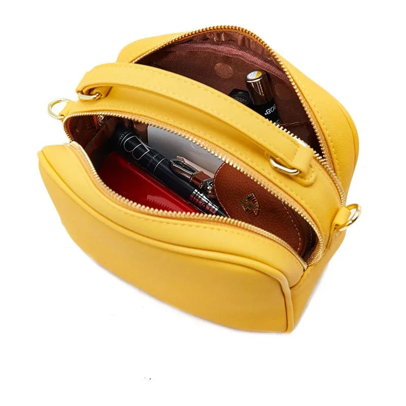 Vintage Crossbody PU Leather Cell Phone Shoulder Bag Messenger Bags